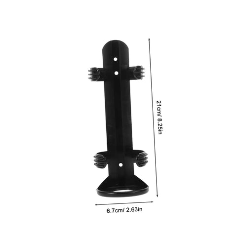 Rugged Fire Extinguisher Holder Mount for Cars Boats and Vehicles Easy Install Wall Bracket front view with dimensions