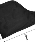 Heavy Duty Table Saw Dust Collection Bags With Secure Zipper Lock And Reinforced Steel Wire Collar Easily Adjusts To Fit Standard Shop Vacuum Hoses Top Tier Gear 2 Pack - black fabric detail with dimensions.