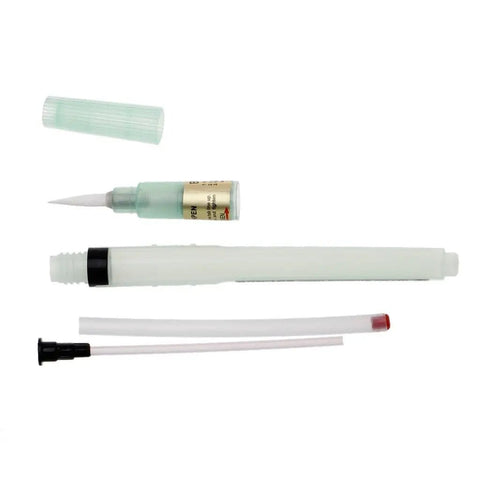 Bon-102 Flux Paste Solder Pen With Soft Brush Tip components disassembled for precise welding and PCB work