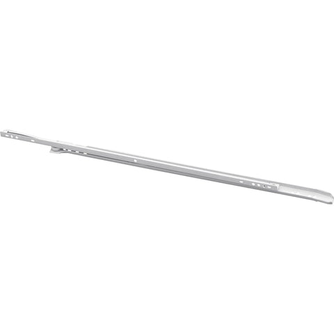 Self Closing 22 Inch Drawer Slides Bottom Mount Cabinet Hardware White Finish Five Pairs Ten Pieces Beefy 50 Pound Weight Capacity Steel Rails Set For Smooth Soft Close Performance, white steel rail