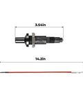 Dimensions of Piezo Igniter With Cable For Outdoor Heaters, Replacement Part For Most Outdoor Round Stand Up Propane Heaters And Mini Tabletop Gas Heaters, Black, CSA Certified Ceramic Sparker Cable, 36cm