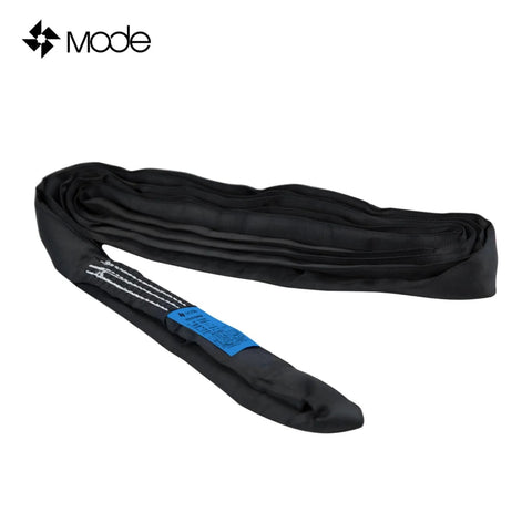 Mode black heavy-duty polyester lifting sling, 6.56 ft x 1.96 in, 4409 lb capacity, 1-pack