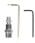 Handheld Air Chamfering Machine Pneumatic Straight Grinder With Deburring Cutter And Installation Tool Set includes metal fitting and two wrenches.