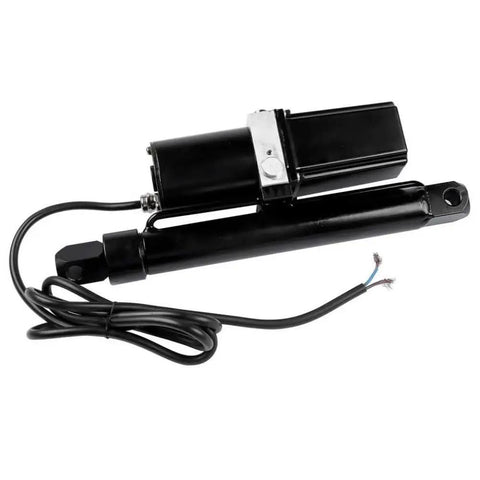 Heavy Duty DC 12V Hydraulic Power Unit With 10 Inch Stroke For Electric Linear Actuators built tough with black casing and wiring.