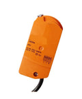 Premium Electric Rotary Actuator For Ventilation Valves CQ230A in orange, designed for HVAC exhaust flow control.