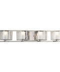 4 Light Bath Vanity Light Fixture That Looks Sleek And Lit, Built For Damp Locations With UL And CUL Listing, Satin Nickel Finish