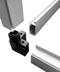 Reinforced Aluminum Greenhouse Outdoor 95.3 By 74.8 By 76.8 Inches frame parts in detail