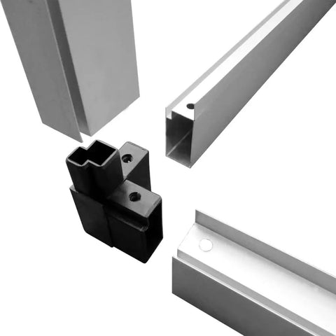 Reinforced Aluminum Greenhouse Outdoor 95.3 By 74.8 By 76.8 Inches frame parts in detail