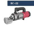 Hot Shot Rc22 Handheld Electric Hydraulic Rebar Cutter Shears portable power tool, robust design for cutting thick steel rods.