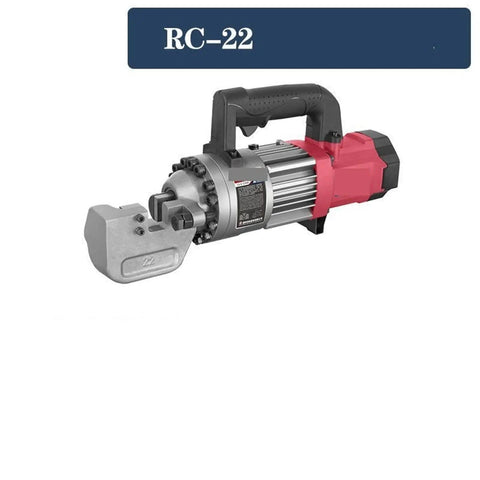 Hot Shot Rc22 Handheld Electric Hydraulic Rebar Cutter Shears portable power tool, robust design for cutting thick steel rods.