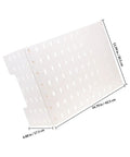 Wall Mounted Pegboard Organizer For Garage And Workshop No Drill Easy Install White Pegboard For Tools And Tool Organization