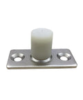Two Piece Sliding Barn Door Roller Guide With Nylon Guide Wheels Floor Rail Roller System Heavy Duty Metal Hardware close-up