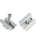 Close-up of Five Pack Aluminum Solar Panel Mounting Brackets For Framed And Frameless Modules, Adjustable Horizontal And Vertical Rails
