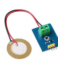 Analog Ceramic Piezo Vibration Sensor Module 4 Pack with analog output for Arduino 3.3V and 5V DIY kits and projects displayed