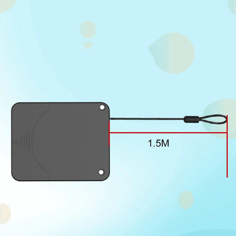 Automatic Door Closer With Steel Arm And Dual Damping For Tough Built Internal Doors, shown with 1.5m steel cable.