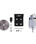 DC 12V Table Saw Motor Kit With Mounting Bracket And Saw Blade For Woodworking DIY Projects, Ultra Durable With Five Copper Windings And Cooling Fan For Quick Assembly And Clean Precise Cuts.