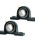 Heavy Duty Pillow Block Bearing With Two Bolt Mount Self Aligning UCP213 40 Two And A Half Inch Bore OEM Replacement High Speed Low Vibration Long Life Pack Of Two For Industrial Equipment, two bearings
