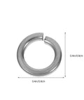 Stainless Steel Spring Lock Washers Set With Optimized Pressure Distribution 200 Pieces Flat Circular Shape For Bolts and Screws