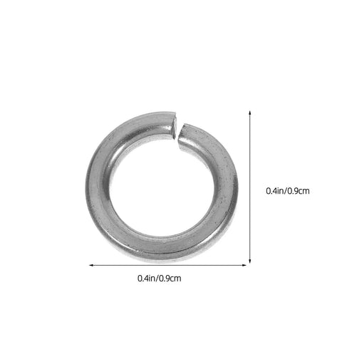 Stainless Steel Spring Lock Washers Set With Optimized Pressure Distribution 200 Pieces Flat Circular Shape For Bolts and Screws