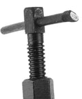 Killer Quality Heavy Duty 3 Jaw Inner Bearing Puller Gear Extractor Tool With Alloy Steel Crafted For Easy Smashing Out Of Stuck Parts In Auto Repair And Industrial Settings For Home Garage Or Shop Jobs close-up of threaded steel puller