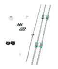 Complete HGR20 Linear Rail And SFU1605 Ballscrew Kit for DIY CNC and Industrial Machinery, featuring 1200mm rails and carriages