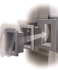 Extra Duty 1 Gang Recessed Weatherproof In Use Electrical Outlet Cover With Nonmetallic Construction 6 In 1 exploded view in gray