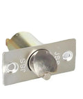 Sturdy Dope Wood and Metal Internal Door Lock Set with round knobs for bedroom, living room, and bathroom hardware, latch mechanism view.