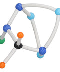 Vibrant Chemistry Molecular Model Kit for 3D Hands On Learning and Classroom Use featuring colorful ball and stick structure