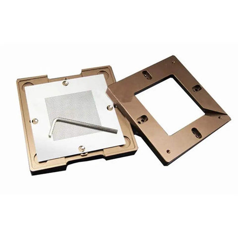 Pro Grade Auto Adjust BGA Reballing Welding Kit With Four Corner Magnets 90mm 80mm Support Aluminum Alloy Lightweight Station