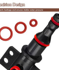 30 Piece Silicone O Ring Kit for Espresso Machines, DIY Repair Seal Set for Fully Automatic Coffee Makers, black and red rings