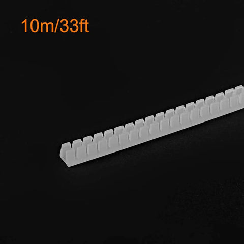 Movable Edge Guard Bushing Trim Protector For Panels Push In Edge Sleeve 33 Foot Roll, 10m/33ft white PE edge guard