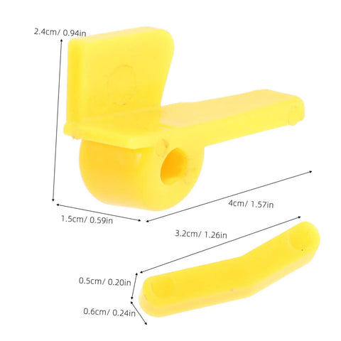 Pro Grade Tire Changer Head Protector Guards 2 Pack Yellow Scratch Resistant Jaw Covers dimensions