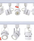 12 Pack Dope 10W LED Track Lighting Heads Adjustable Halo Type Fixtures For Accent Artwork And Retail Displays 4000K Cool White 120V 24 Degree Beam Angle White