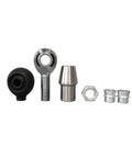 Top Shelf Heim Joint Rod End Rose Bearing 5/8-18 Thread 1 Piece showing black and silver joints with various hardware components.