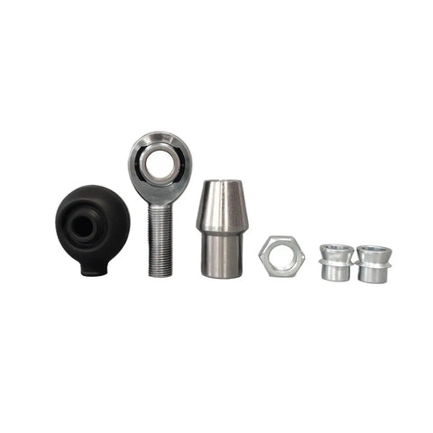 Top Shelf Heim Joint Rod End Rose Bearing 5/8-18 Thread 1 Piece showing black and silver joints with various hardware components.
