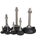 Knock That Wobble Right Out With These Durable Four Piece Adjustable Leveling Feet And Swivel Bases Featuring Secure M10 Threads for stable metal bases.