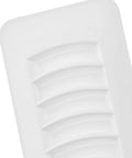 Close-up of Louvered Plastic Floor Register With Three Position Damper and Easy Clean Finish highlighting louver design.