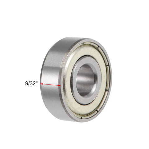 Deep Groove Ball Bearing Five Pack Five Sixteenths By Seven Eighths By Nine Thirty Seconds Inch Double Shielded Chrome Steel GCr15 ABEC One