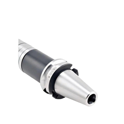 Premium BT40 SCA Three-Sided Milling Tool Holder For CNC Machining Centers close-up of the tool holder with a silver and black finish.