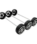 40 Piece Plastic Toy Wheels With Metal Shafts And Axles For RC Cars DIY Model Building Projects 28mm Wheel Diameter 2mm Shaft Hole