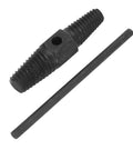 Heavy Duty Broken Screw Extractor Kit For Plumbers With Chrome Steel Dual Head Design To Pull Damaged Bolts From Faucet Pipes And Make Quick Home Repairs Without A Hassle, black extractor and rod