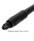 Built Different Flexible Shaft Grinder Handle With 0.3 To 3.2mm Quick Swap Drill Chuck for Rotary Tools, black chuck.