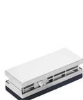 Tough As Nails Floor Spring For Frameless Glass Doors Slot Free Bottom Pivot Hardware Stealth Self Closing Hinge visible from top.