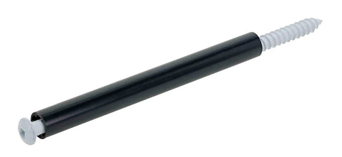 Heavy Duty Roofing Hardware Premium White Gutter Screws For Wood Trim And Fascia Planks Five By Seven Inches close-up image showing screw design and threads.