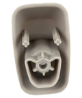Sun Visor Clip For Dodge Ram Trucks 2009 To 2021 Gray Retainer Clip 1HS09BD1AA, plug and play installation, close-up view.