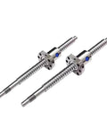 SFU2005 Ball Screw Kit With Single Nut 20mm Diameter 5mm Pitch Left Hand Thread End Machined 450mm Rail Built For Heavy Duty Precision CNC Linear Motion And DIY Builds, pair of ball screws
