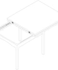 Invisible Zamak Cross Hinge Set Concealed 180 Degree Hinge With Stainless Steel Look Pack Of 2 shown in cabinet setup