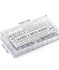 Premium Stainless Steel Glasses Screws Repair Kit With Micro Nuts Washers Hardware Set For Spectacles Watches And Gadgets 1000 Piece Collection in transparent case.