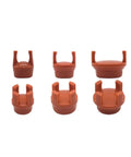 Industrial Vacuum Suction Cup Chuck Grabber With Rubber Sucker Pad Gripper Clamp for Pneumatic Accessories, 6-piece set.