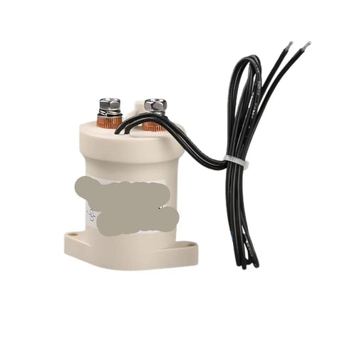 Heavy Duty High Voltage DC Contactor Relay For Electric Vehicle Charging with dual copper terminals and wires for connection.